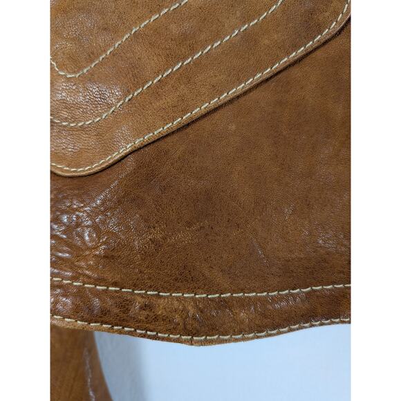 Andrew Marc New York Leather Jacket Womens Luxury Blazer Riding Classy Classic - Picture 5 of 14